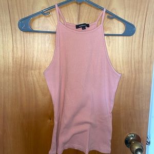 pink halter style tank